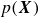 p left parenthesis bold italic upper X right parenthesis