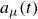 a Subscript mu Baseline left parenthesis t right parenthesis