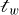 script t Subscript w