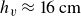 h Subscript v Baseline almost equals 16 cm