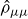 ModifyingAbove rho With caret Subscript mu mu