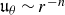 German u Subscript theta Baseline tilde r Superscript negative n