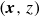 left parenthesis bold italic x comma z right parenthesis