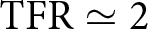 TFR asymptotically equals 2