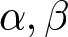 alpha comma beta