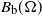 upper B Subscript normal b Baseline left parenthesis normal upper Omega right parenthesis