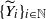 left brace upper Y overtilde Subscript i Baseline right brace Subscript i element of double struck upper N