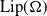 normal upper L normal i normal p left parenthesis normal upper Omega right parenthesis