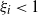 xi Subscript i Baseline less than 1
