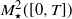 upper M Subscript star Superscript 2 Baseline left parenthesis left bracket 0 comma upper T right bracket right parenthesis