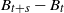upper B Subscript t plus s Baseline minus upper B Subscript t