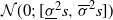 script upper N left parenthesis 0 semicolon left bracket sigma underbar squared s comma sigma overbar squared s right bracket right parenthesis