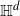 double struck upper H Superscript d