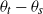 theta Subscript t Baseline minus theta Subscript s