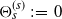 normal upper Theta Subscript s Superscript left parenthesis s right parenthesis Baseline colon equals 0