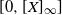 left bracket 0 comma left bracket upper X right bracket Subscript normal infinity Baseline right bracket