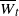 upper W overbar Subscript t