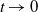t right arrow 0