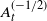upper A Subscript t Superscript left parenthesis negative 1 divided by 2 right parenthesis