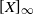 left bracket upper X right bracket Subscript normal infinity