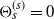 normal upper Theta Subscript s Superscript left parenthesis s right parenthesis Baseline equals 0