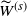 upper W overtilde Superscript left parenthesis s right parenthesis