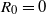 upper R 0 equals 0
