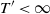 upper T prime less than normal infinity