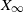 upper X Subscript normal infinity