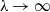 lamda right arrow normal infinity