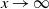 x right arrow normal infinity