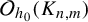 script upper O Subscript h 0 Baseline left parenthesis upper K Subscript n comma m Baseline right parenthesis