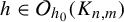 h element of script upper O Subscript h 0 Baseline left parenthesis upper K Subscript n comma m Baseline right parenthesis