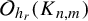script upper O Subscript h Sub Subscript r Baseline left parenthesis upper K Subscript n comma m Baseline right parenthesis