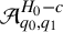 script upper A Subscript q 0 comma q 1 Superscript upper H 0 minus c