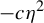minus c eta squared