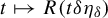 t right arrow from bar upper R left parenthesis t delta eta Subscript delta Baseline right parenthesis