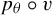 p Subscript theta Baseline ring v