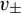 v Subscript plus or minus