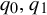 q 0 comma q 1