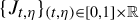 left brace upper J Subscript t comma eta Baseline right brace Subscript left parenthesis t comma eta right parenthesis element of left bracket 0 comma 1 right bracket times double struck upper R