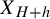 upper X Subscript upper H plus h