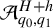 script upper A Subscript q 0 comma q 1 Superscript upper H plus h