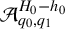 script upper A Subscript q 0 comma q 1 Superscript upper H 0 minus h 0
