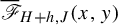 ModifyingAbove script upper F With quotation dash Subscript upper H plus h comma upper J Baseline left parenthesis x comma y right parenthesis