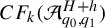 upper C upper F Subscript k Baseline left parenthesis script upper A Subscript q 0 comma q 1 Superscript upper H plus h Baseline right parenthesis