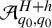 script upper A Subscript q 0 comma q 0 Superscript upper H plus h