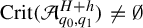 upper C r i t left parenthesis script upper A Subscript q 0 comma q 1 Superscript upper H plus h Baseline right parenthesis not equals normal empty set