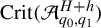 upper C r i t left parenthesis script upper A Subscript q 0 comma q 1 Superscript upper H plus h Baseline right parenthesis