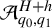 script upper A Subscript q 0 comma q 1 Superscript upper H plus h